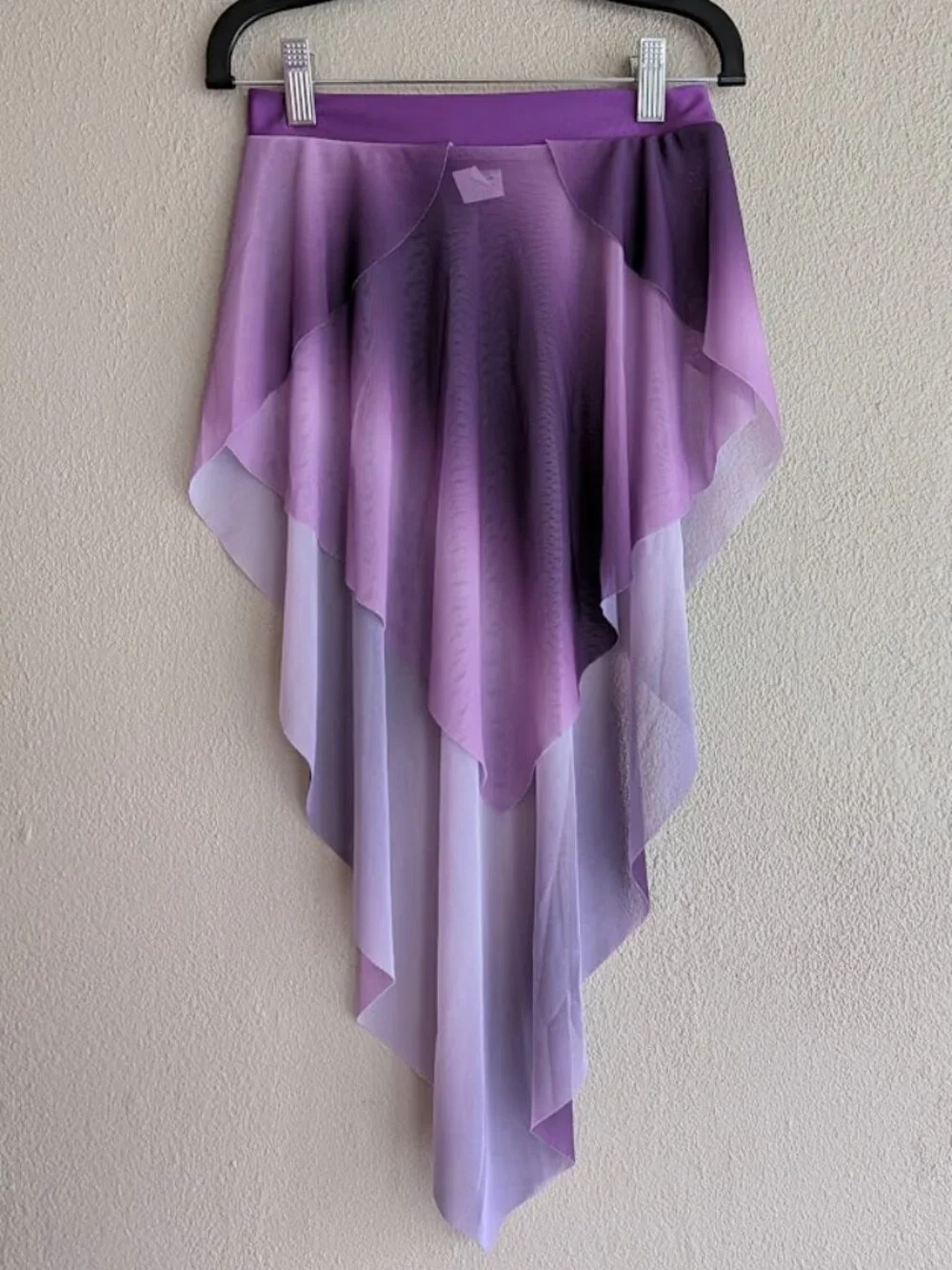 Double Platinum Girls Ombre Mesh Handkerchief Dance Skirt